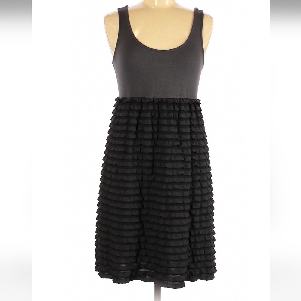 Anthropologie Eloise size medium tank top ruffled tiered bottom dress.